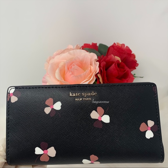 kate spade Handbags - Kate spade Cameron large bifold wallet dusk buds